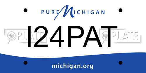 I24PAT Michigan License Plate