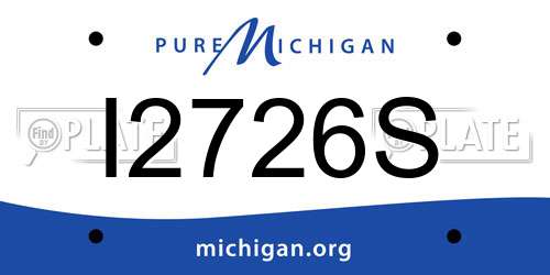 I2726S Michigan License Plate