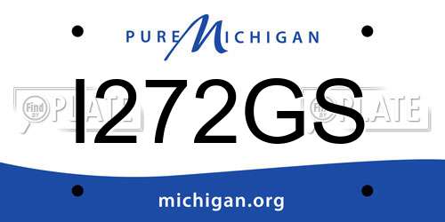 I272GS Michigan License Plate