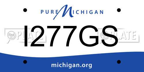 I277GS Michigan License Plate