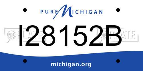 I28152B Michigan License Plate