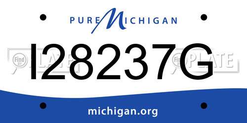 I28237G Michigan License Plate