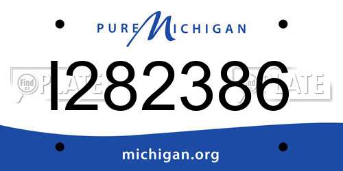 I282386 Michigan License Plate