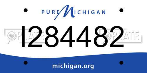 I284482 Michigan License Plate