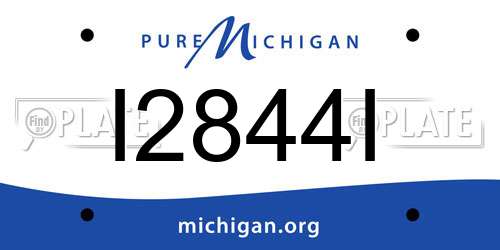 I2844I Michigan License Plate