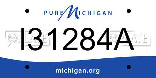 I31284A Michigan License Plate