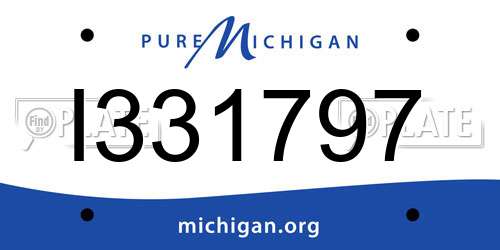 I331797 Michigan License Plate