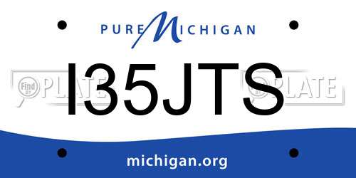 I35JTS Michigan License Plate