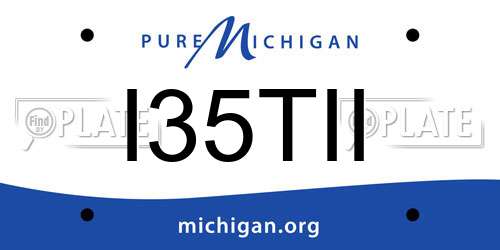 I35TII Michigan License Plate