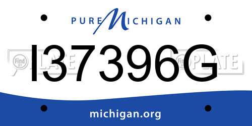 I37396G Michigan License Plate