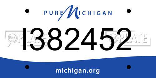 I382452 Michigan License Plate