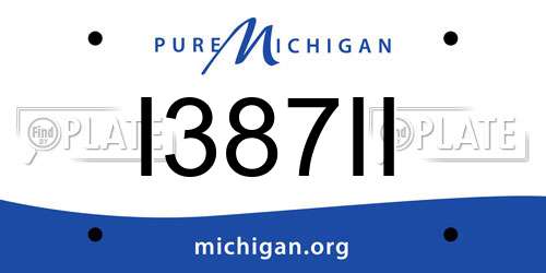 I387II Michigan License Plate
