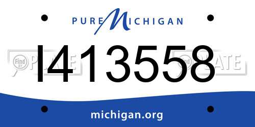 I413558 Michigan License Plate