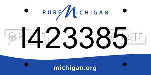 I423385 Michigan License Plate