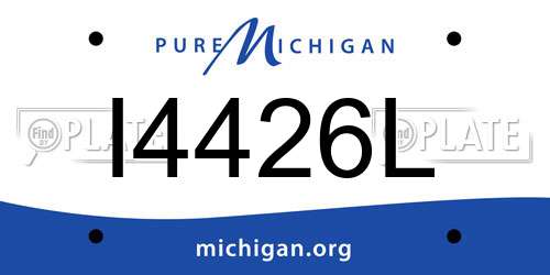I4426L Michigan License Plate