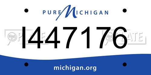 I447176 Michigan License Plate