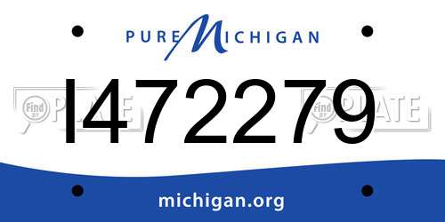 I472279 Michigan License Plate