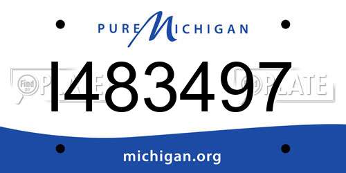 I483497 Michigan License Plate