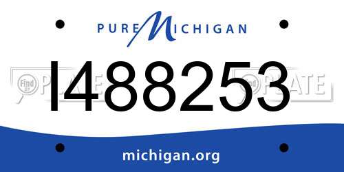 I488253 Michigan License Plate
