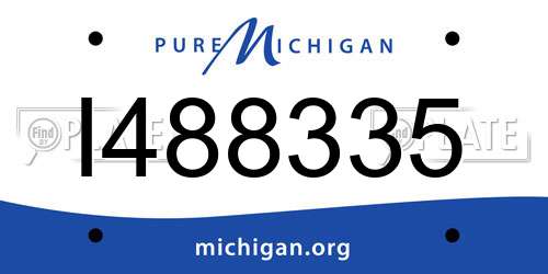 I488335 Michigan License Plate