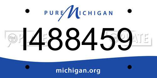 I488459 Michigan License Plate