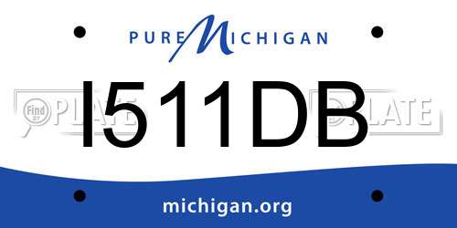 I511DB Michigan License Plate