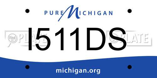 I511DS Michigan License Plate