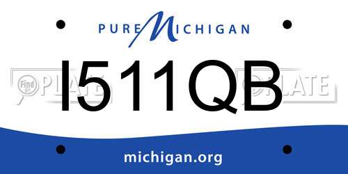 I511QB Michigan License Plate