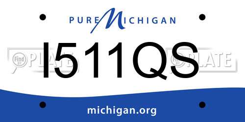 I511QS Michigan License Plate