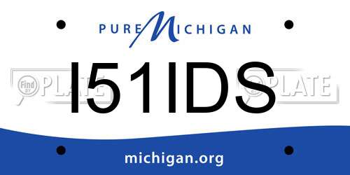 I51IDS Michigan License Plate