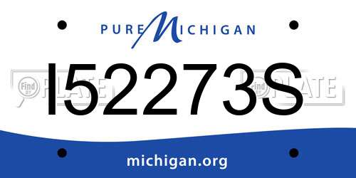 I52273S Michigan License Plate