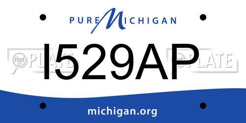 I529AP Michigan License Plate