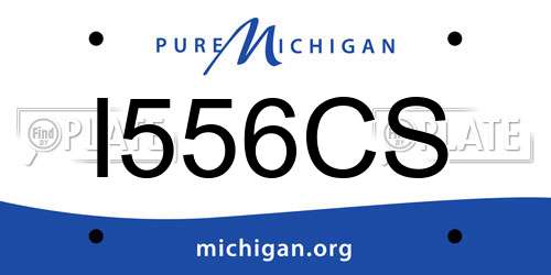 I556CS Michigan License Plate