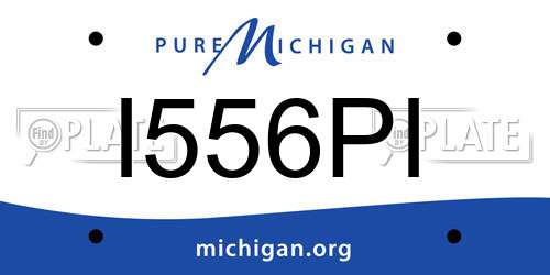 I556PI Michigan License Plate