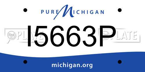 I5663P Michigan License Plate