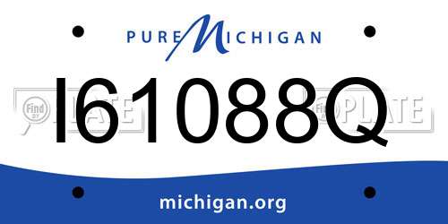 I61088Q Michigan License Plate