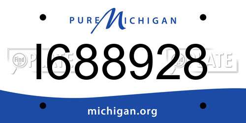 I688928 Michigan License Plate
