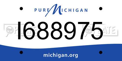 I688975 Michigan License Plate