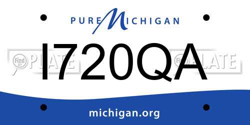 I720QA Michigan License Plate