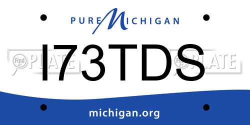 I73TDS Michigan License Plate
