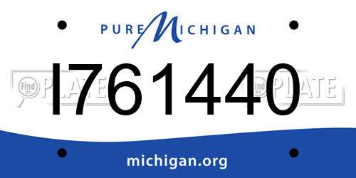 I761440 Michigan License Plate