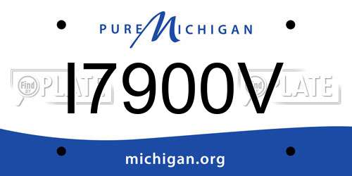 I7900V Michigan License Plate