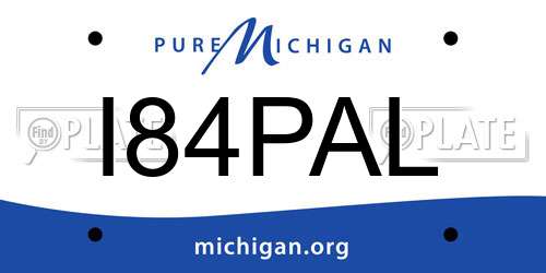 I84PAL Michigan License Plate