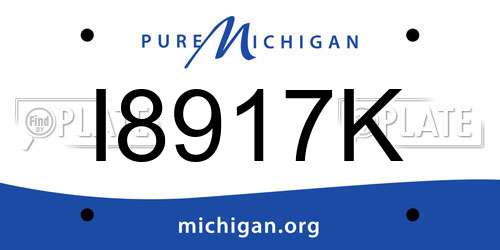 I8917K Michigan License Plate