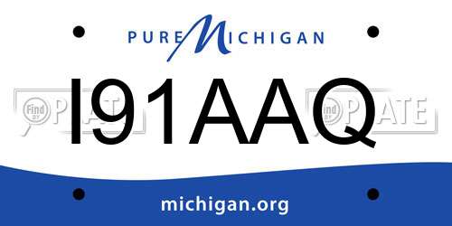 I91AAQ Michigan License Plate