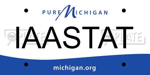 IAASTAT Michigan License Plate