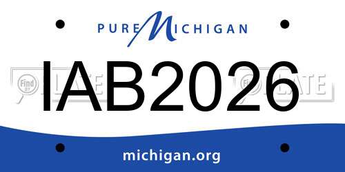 IAB2026 Michigan License Plate