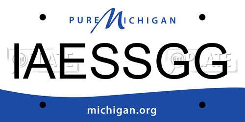 IAESSGG Michigan License Plate