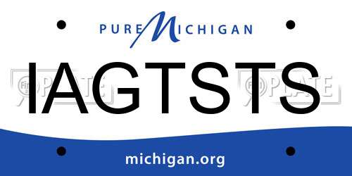 IAGTSTS Michigan License Plate