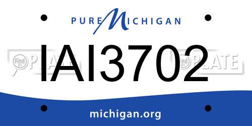 IAI3702 Michigan License Plate